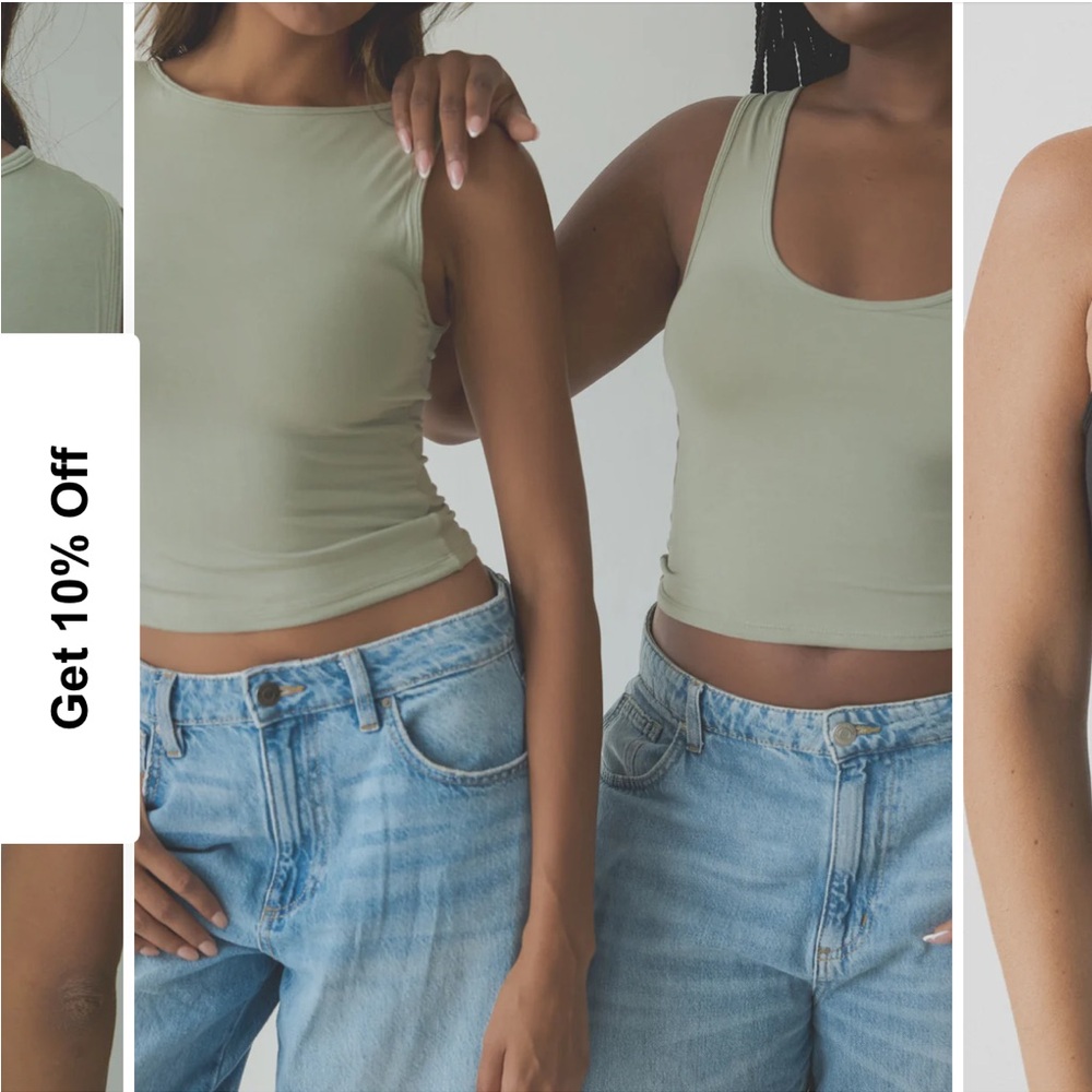 Klassy Network Solid Reversible Neckline Brami Sage